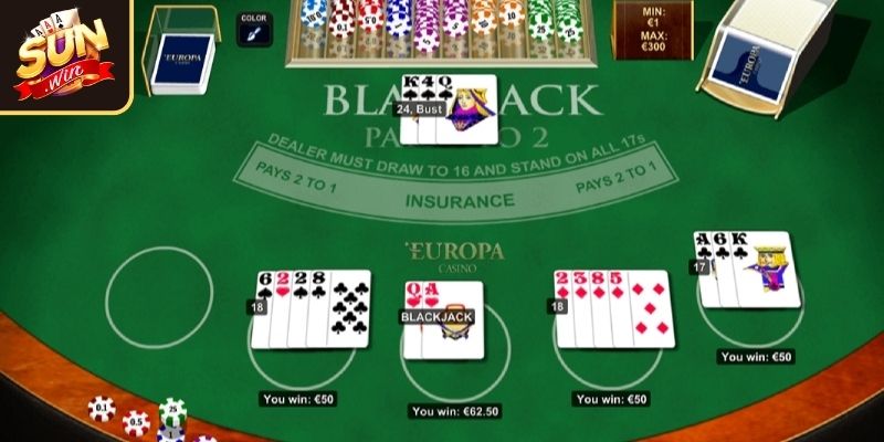 Khám phá thế giới Blackjack SUNWIN hơn cả may mắn
