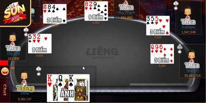 Mẹo nhỏ để luôn thắng Liêng SUNWIN