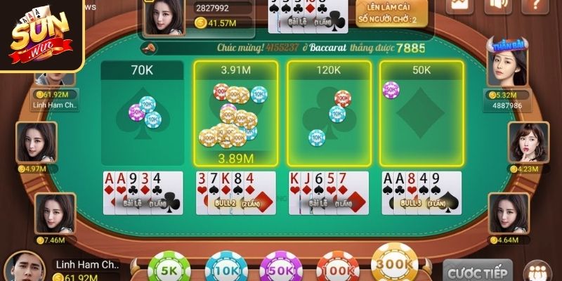 Tận dụng quân J, Q, K trong cách chơi bài Bull Bull SUNWIN