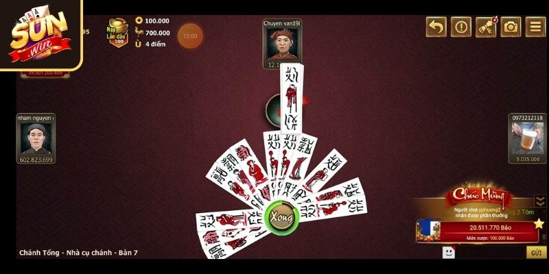 Luật chơi cơ bản bài Tổ Tôm SUNWIN
